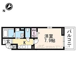 ｍａｉｓｏｎ　ｍｉｎｔ 2階1Kの間取り