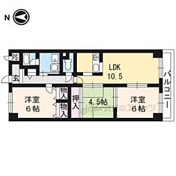 フルール花水木 3LDKの間取図画像