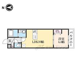 仮)killifish京田辺 1LDKの間取図画像
