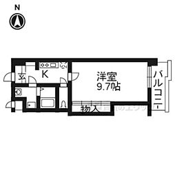 メゾンフェアリー 1Kの間取図画像