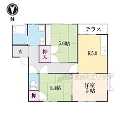 ウエストセーズ 3DKの間取図画像