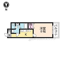 メゾンヴィーナス 1Kの間取図画像