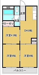 間取図画像 3DK