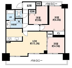 間取図画像 3LDK