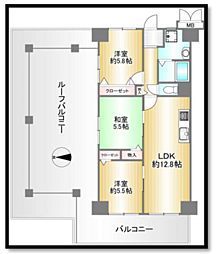 サンシティ松原 3Rの間取図画像