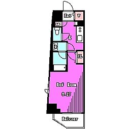 GRANDTRUTH大山西町 1Kの間取図画像