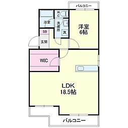 間取図画像 1LDK