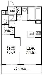 プレジオ 1LDKの間取図画像