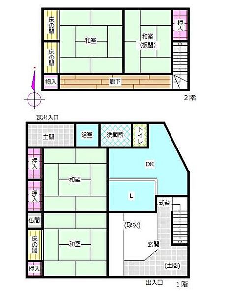 古屋間取図面