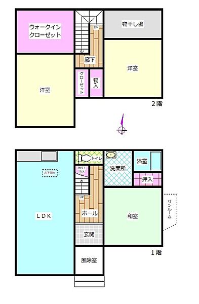 1階・2階間取図面