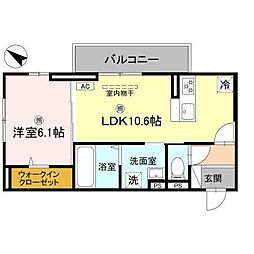 BRANSIA出町（ブランシア） 3階1LDKの間取り