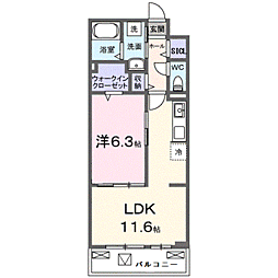 間取図画像 1LDK