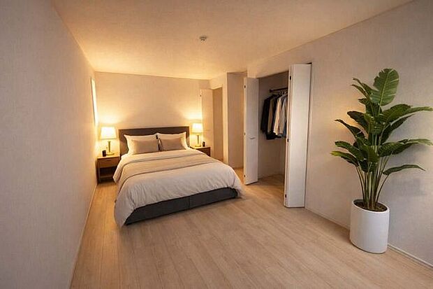 この画像は同仕様の室内に家具をCGで配置したイメージです