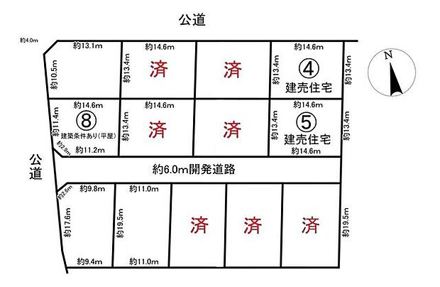 全13区画