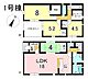間取り：1号棟　4LDK+S　土地面積181.61m2　建物面積96.79m2