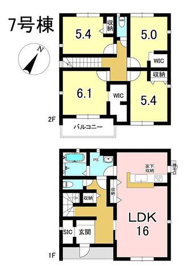 7号棟 4LDK+S 土地面積251.07m2 建物面積102.69m2