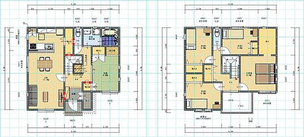 新和建設で建てられるセミオーダー住宅 Do-style参考プラン S5045-1 ■建物価格2、365万円 ■建物面積134.88m2 詳細につきましてはお問い合わせください。