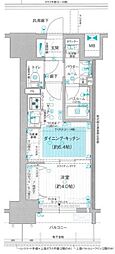 プレサンス　ロジェ　名古屋駅前 14階1DKの間取り