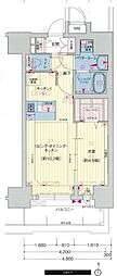 プレサンス錦通 THE 葵 4階1LDKの間取り