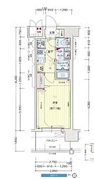 プレサンス大須観音 8階1Kの間取り