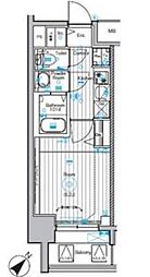 メイクスアート大曽根 8階1Kの間取り