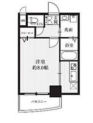 HF丸の内レジデンス 2階1Kの間取り