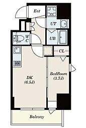 エスリードレジデンス上前津フロント 13階1DKの間取り