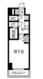 ディアレイシャス尾頭橋 1Kの間取図画像
