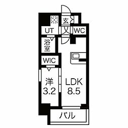 ファステート栄セントラル 1LDKの間取図画像