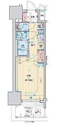 アドバンス名古屋モクシー 1Kの間取図画像