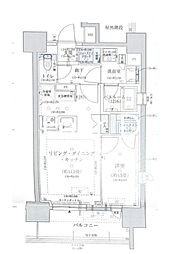 オープンレジデンシア名古屋FRONT 1LDKの間取図画像
