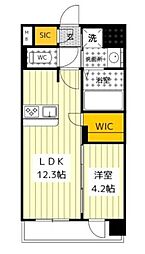 Ceres Daimon 1LDKの間取図画像