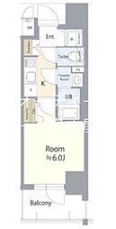 エスリード栄エステージ 1Kの間取図画像
