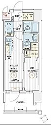 エステムコート名古屋セントリア 1DKの間取図画像