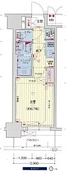 プレサンス名古屋STATIONルミアス 1Kの間取図画像