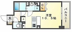 CasaGrandeAoi ワンルームの間取図画像
