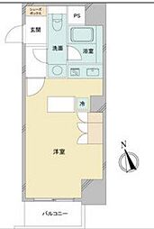 ドゥーエ大須 ワンルームの間取図画像