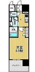 セレニティー大須 1Kの間取図画像