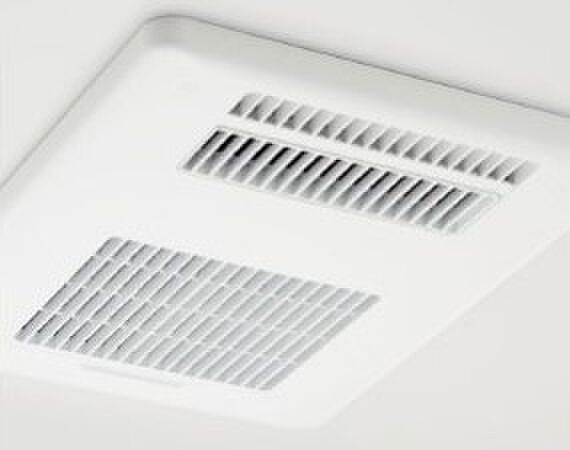 暖房換気乾燥機入浴後の水滴や湿気を排出し、カビの発生や臭いを抑制する暖房換気乾燥機。雨の日の洗濯物にも効果的です。