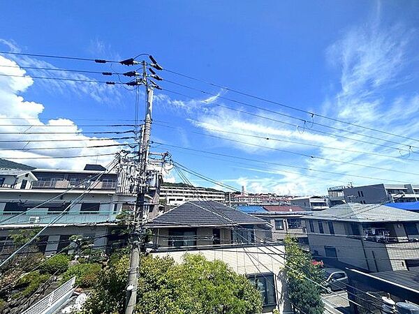 【眺望】3階北側洋室からの眺めです。高い建物がないので窓を開けると風が良く通りますよ。