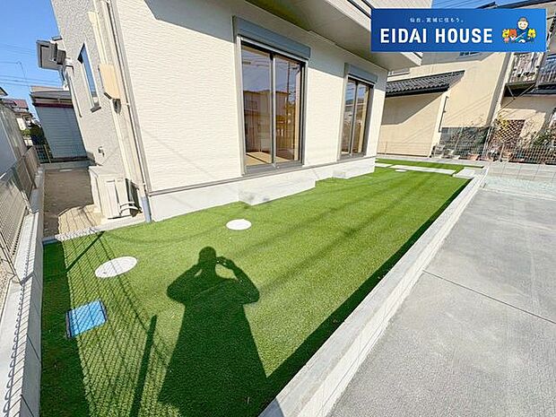 人工芝設置済み！