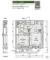メインステージ北千住ＶＩＩ 4階1LDKの間取り