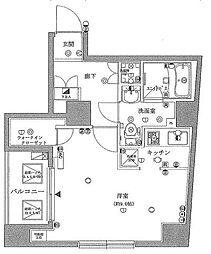 リガーレ本所吾妻橋 3階1Kの間取り
