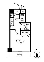 ル・リオン森下エルヴィエントアース 5階1Kの間取り