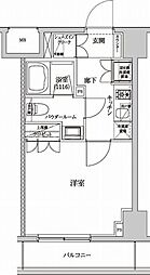 セジョリ墨田両国 3階1Kの間取り