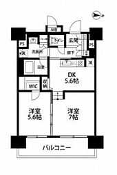 CASSIA錦糸町 1LDKの間取図画像