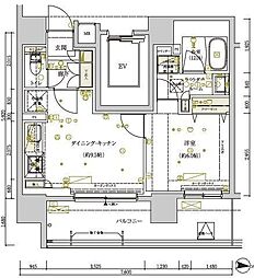 MAINSTAGERYOGOKU2 1Kの間取図画像