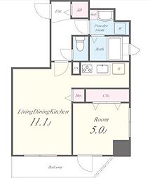 PineWell's 1LDKの間取図画像