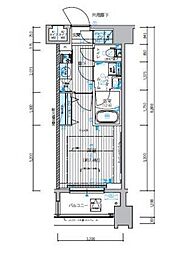 MAINSTAGE錦糸町9 1Kの間取図画像