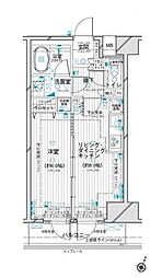 デュオ・スカーラ西新宿2 1LDKの間取図画像